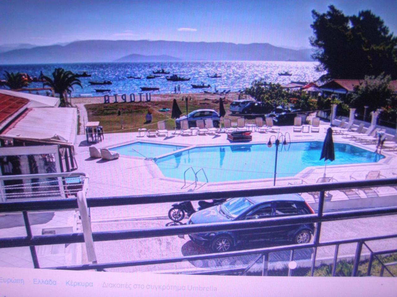 Umbrella Beach Apartments Kávos Dış mekan fotoğraf